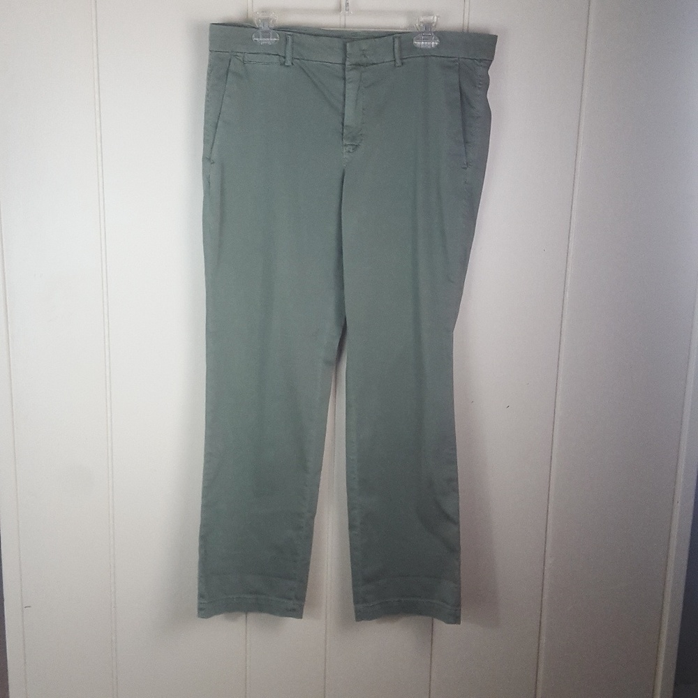 Banana Republic Green Chino Straight Flat Pants 14